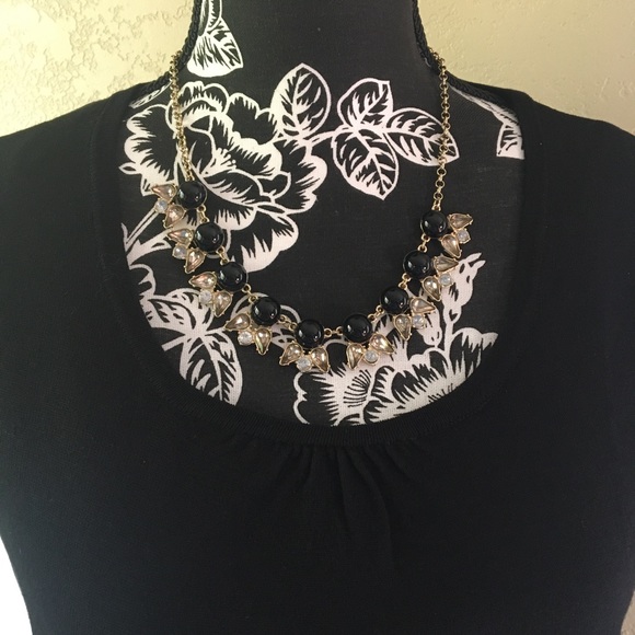 🎁2/$12 NWT PL EVAN PICONE BLACK SHORT SLEEVED SCOOP NECK - Picture 2 of 9